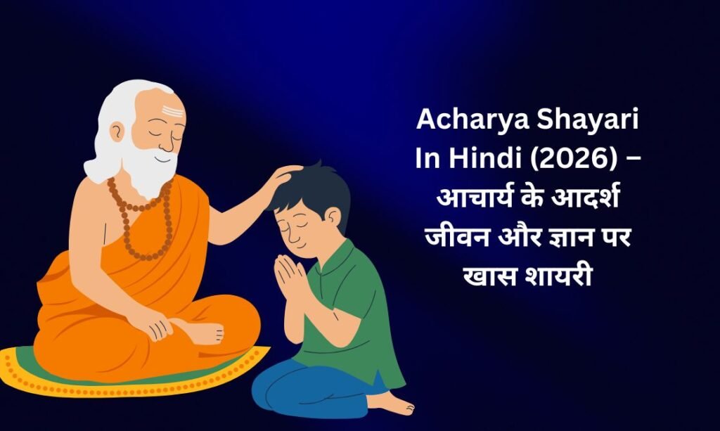 300+ Best Acharya Shayari In Hindi (2026) – आचार्य के आदर्श जीवन और ज्ञान पर खास शायरी 🌸