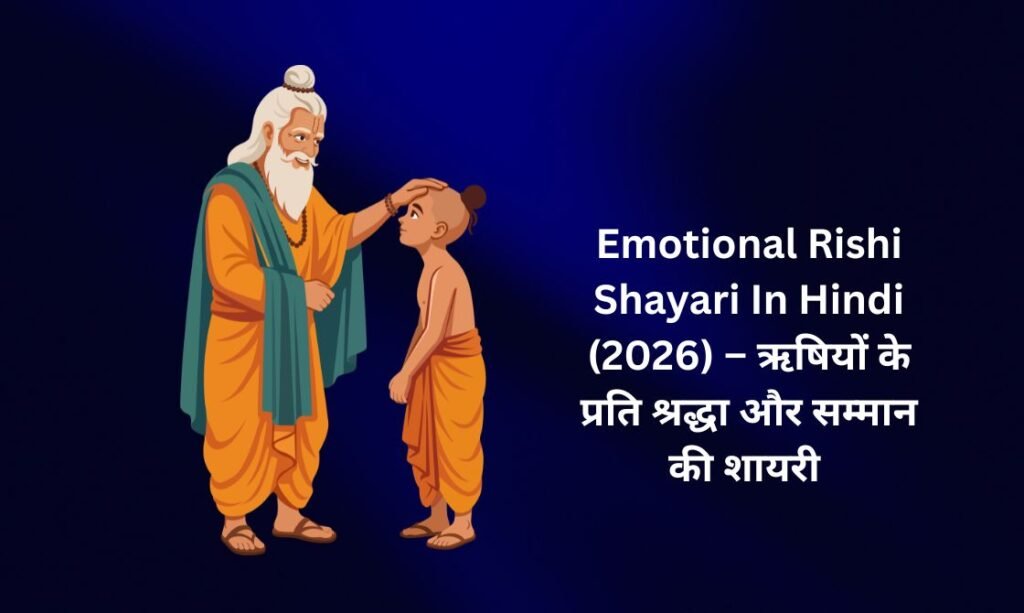350+ Best Emotional Rishi Shayari In Hindi (2026) – ऋषियों के प्रति श्रद्धा और सम्मान की शायरी ❤️