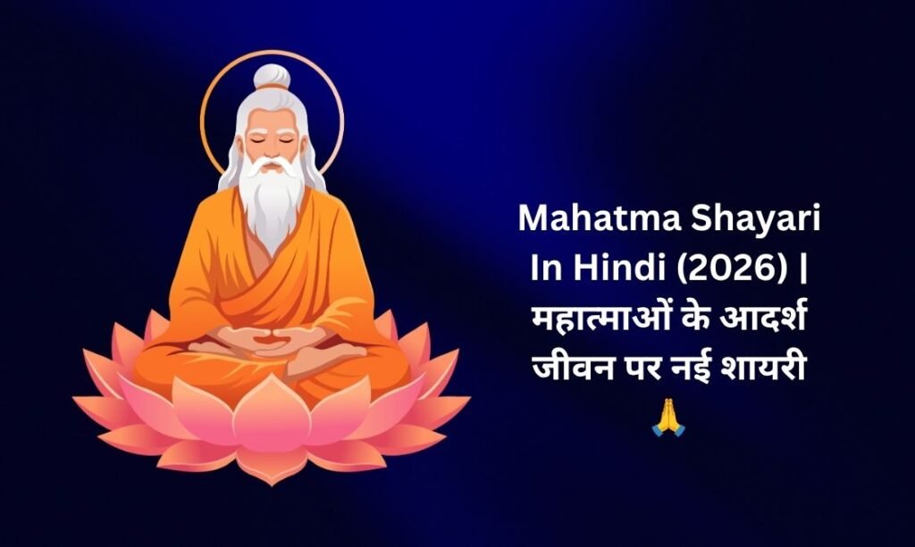 400+ Latest Mahatma Shayari In Hindi (2026) | महात्माओं के आदर्श जीवन पर नई शायरी 🙏
